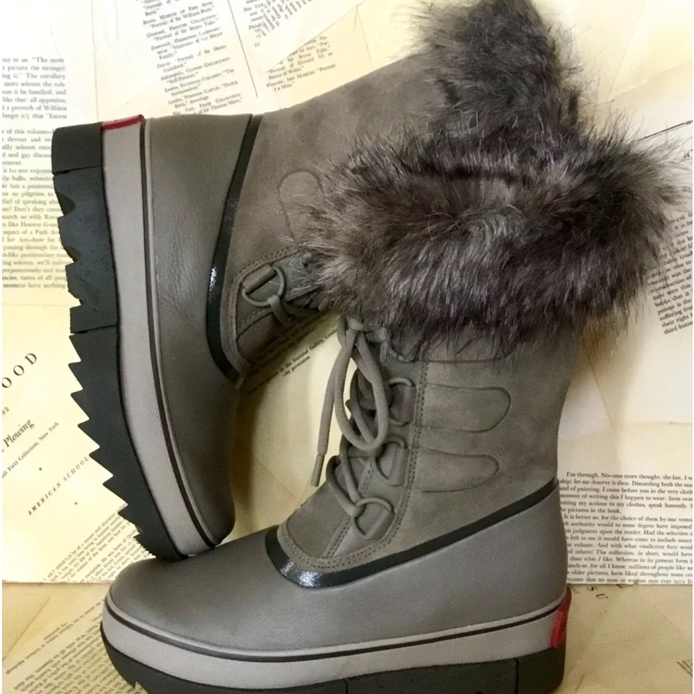 Sorel Joan Of Arctic Next Boot Faux Fur lined Cuff Waterproof Taupe